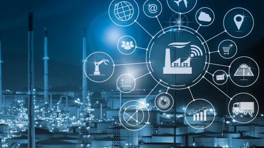 Industry skyline scene
