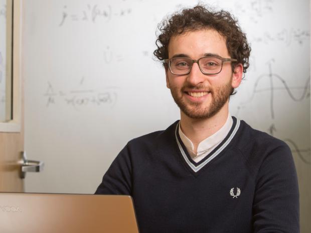 NYU Tandon student in the classroom