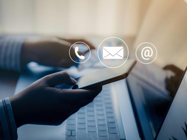 photo of phone and computer