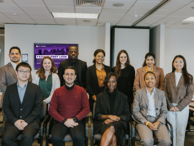 NYU Tandon Faculty First Look Cohort 2024 11 Faculty first look scholars posing at the 2024 event