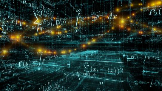 abstract image of math formulas