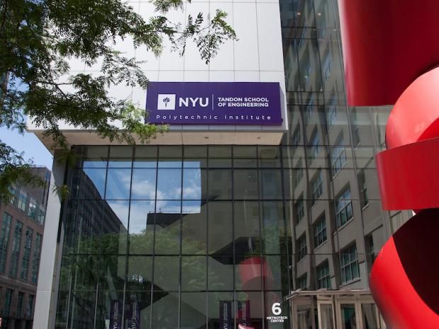 front entrance of modern building